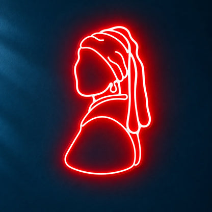 Girl With Pearl Earring LED Neon Sign - product hero