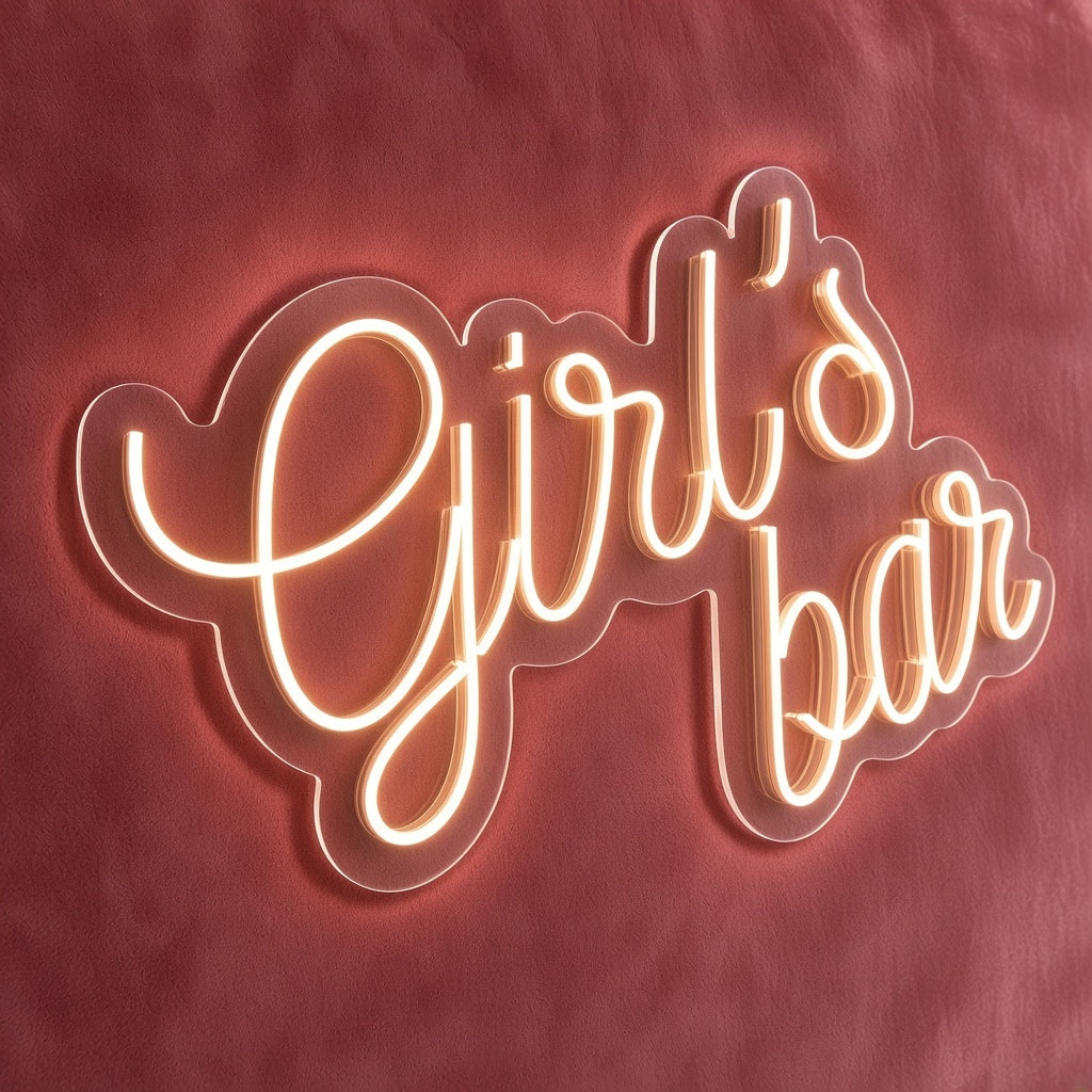 Girl's Bar LED Neon Sign - product hero