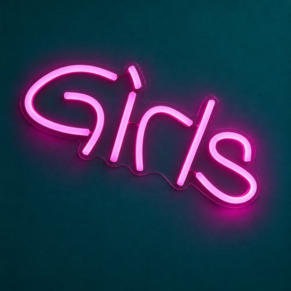 Girls LED Neon Sign - product hero