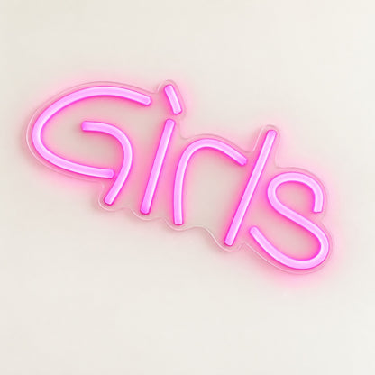 Girls LED Neon Sign - natural light view