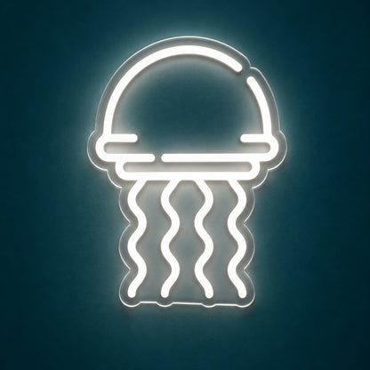 Glowing Jellyfish LED Neon Sign - product hero