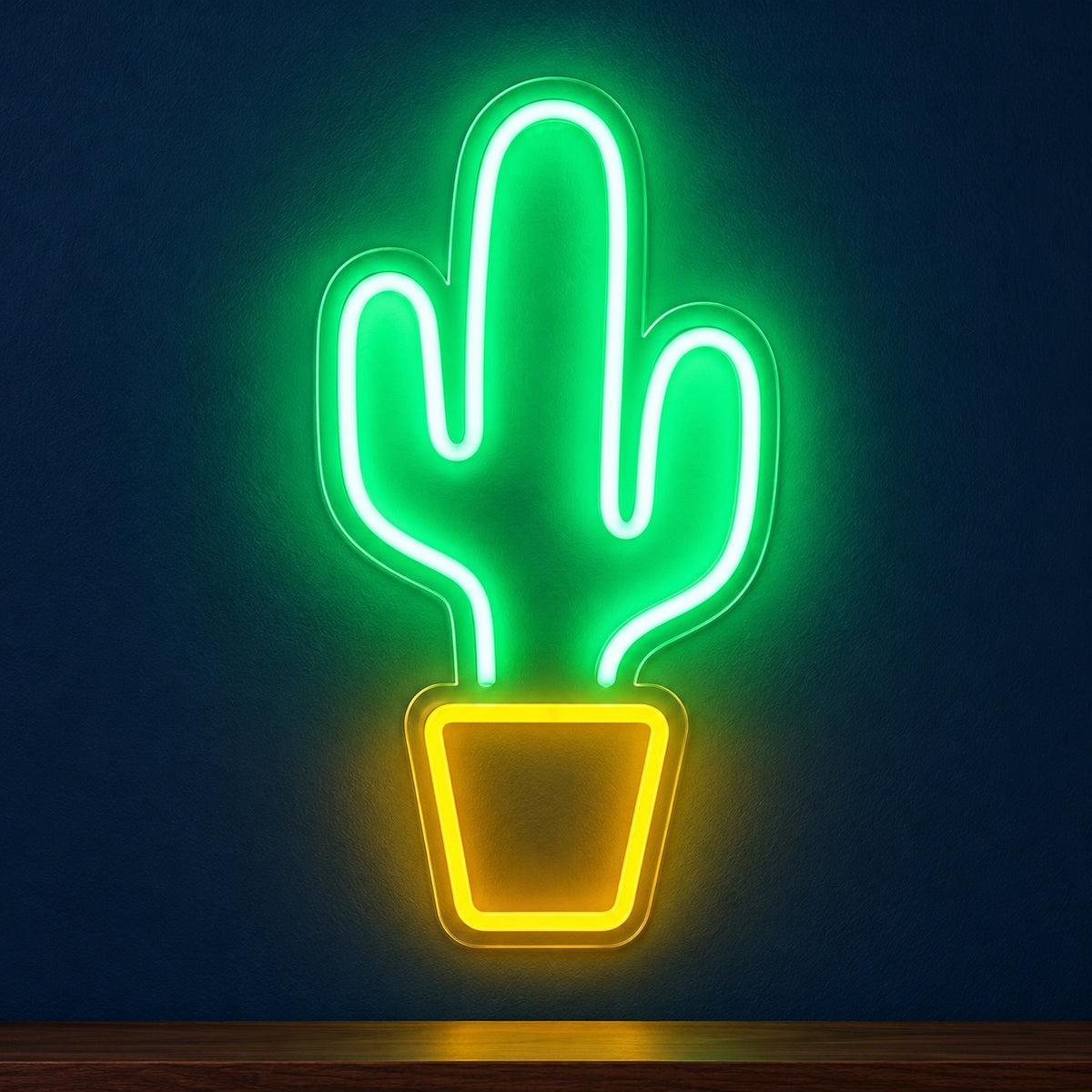 Cactus in Pot LED Neon Sign - product hero