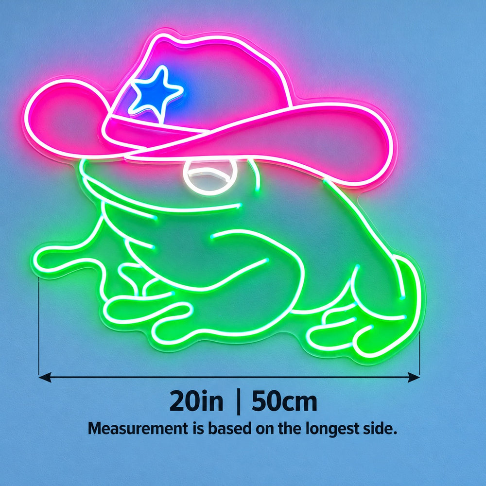 Frog with Star Hat LED Neon Sign – Shineneon