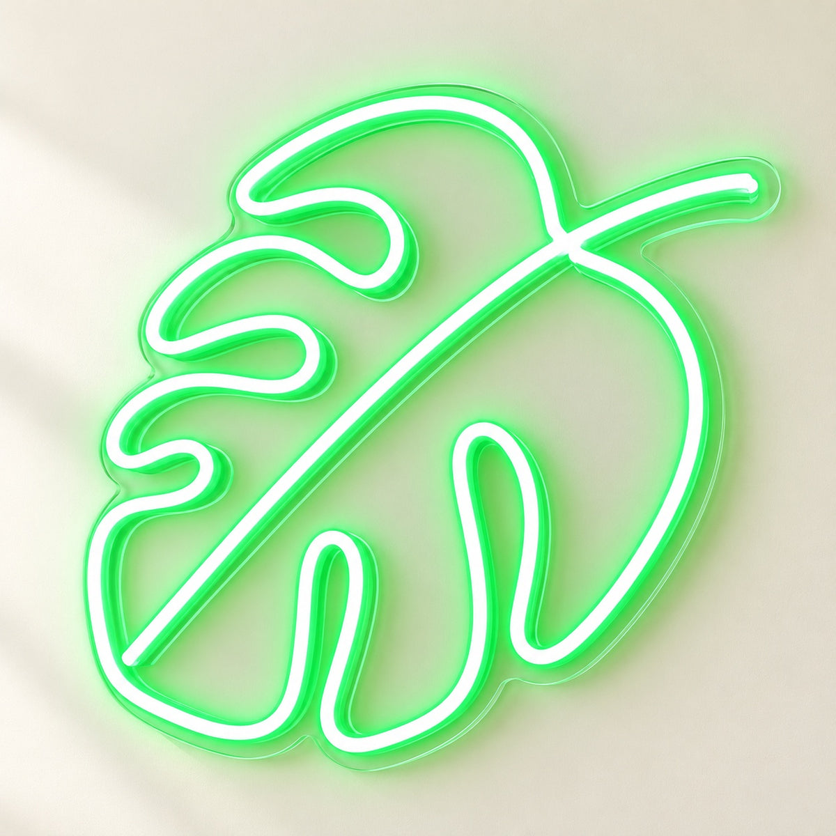 Monstera Leaf LED Neon Sign - natural light view