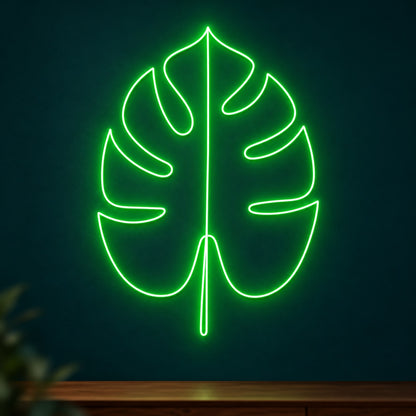 Monstera Leaf LED Neon Sign - product hero