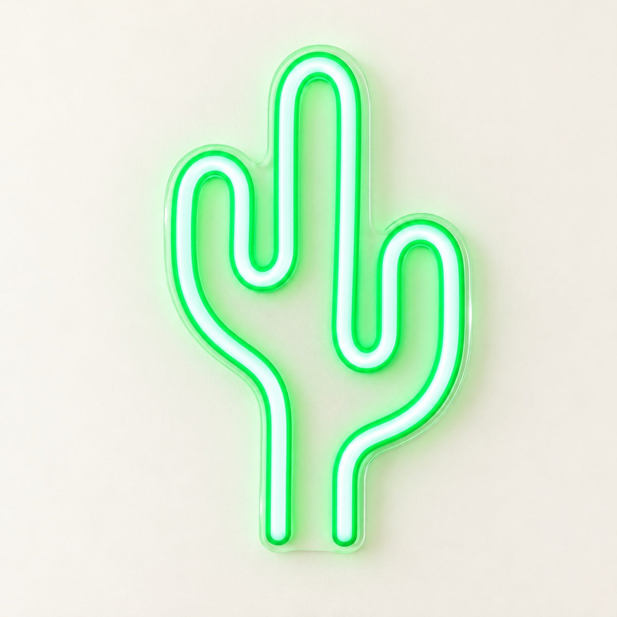 Saguaro Cactus LED Neon Sign - natural light view