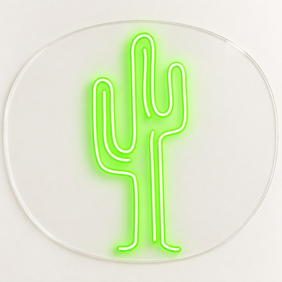 Saguaro Cactus LED Neon Sign - natural light view