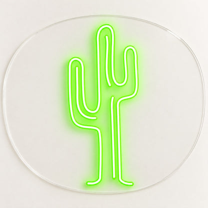 Saguaro Cactus LED Neon Sign - natural light view