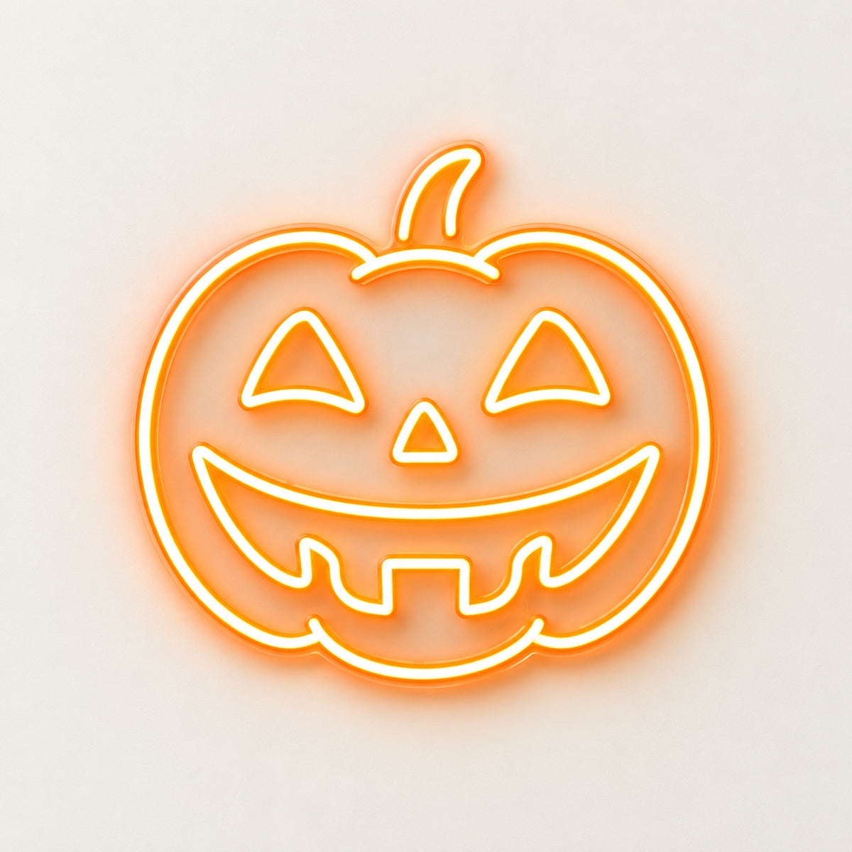 Halloween Pumpkin LED Neon Sign - natural light view