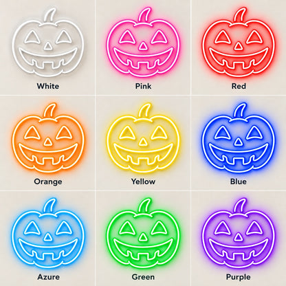 Halloween Pumpkin LED Neon Sign - nine-color grid