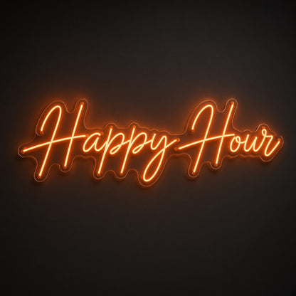 Happy Hour Light for Bar Pub Lounge Wall LED Neon Sign - product hero