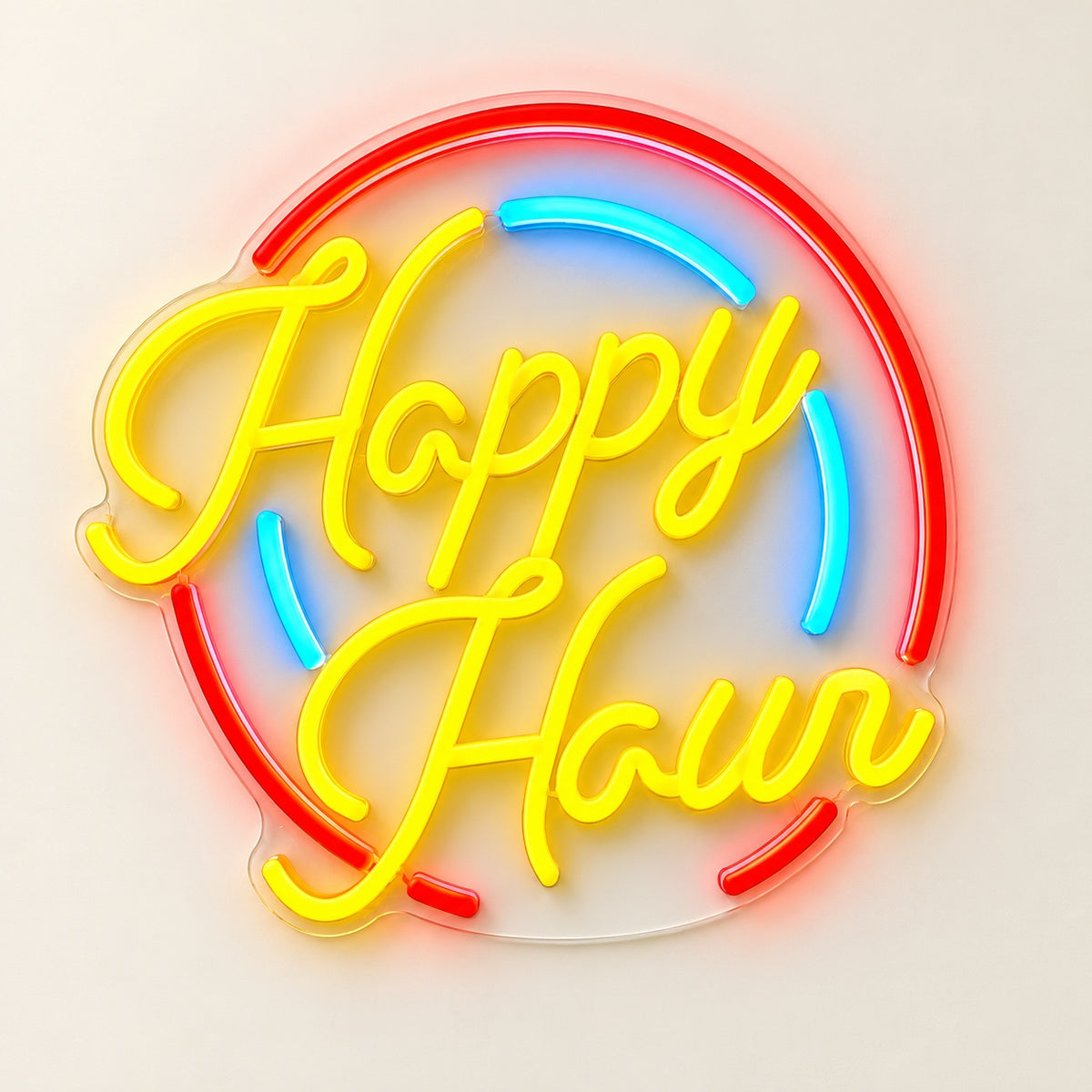 Happy Hour LED Neon Sign - natural light view