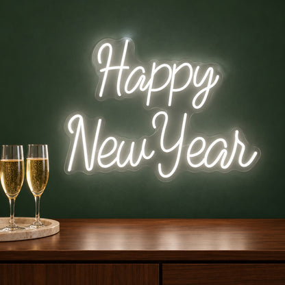 Happy New Year LED Neon Sign - advertising view