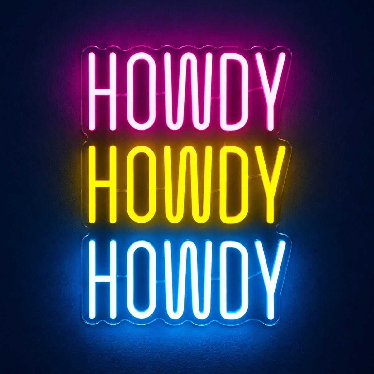 Howdy LED Neon Sign - product hero