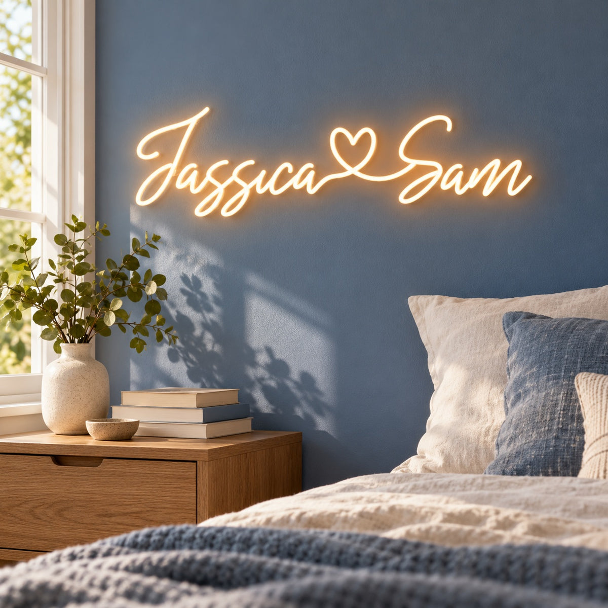 Jassica Sam LED Neon Sign - lifestyle view
