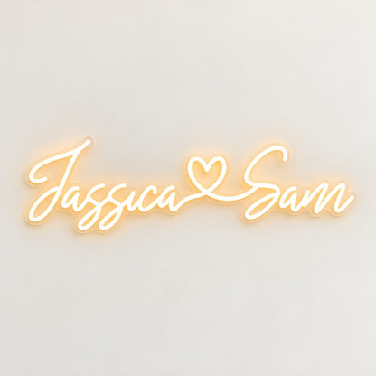 Jassica Sam LED Neon Sign - natural light view
