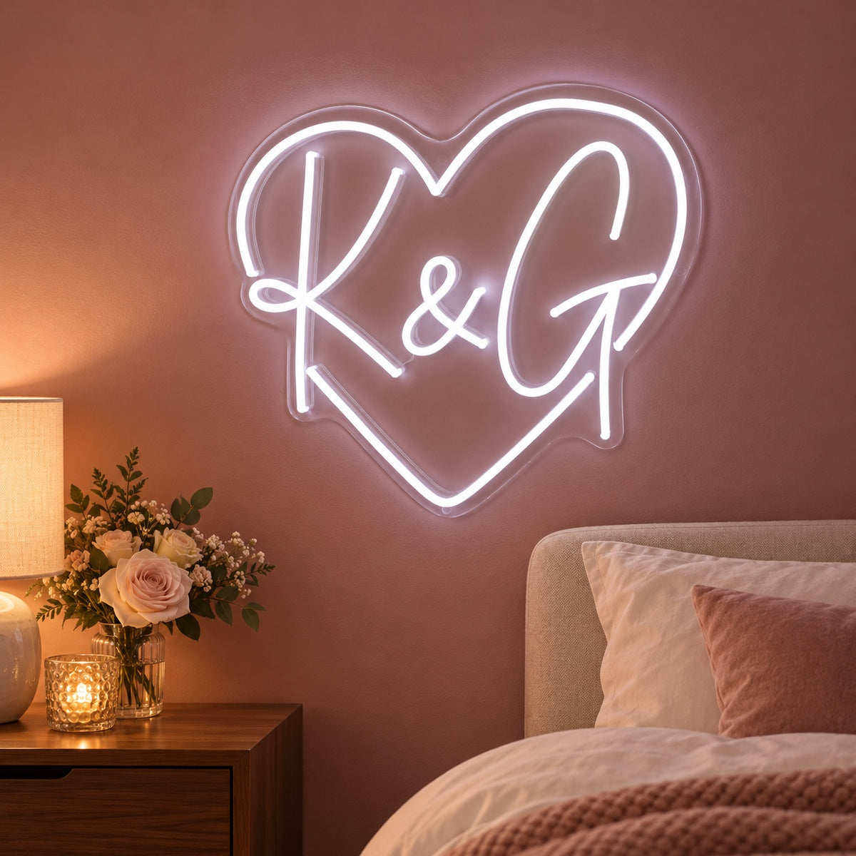 K & G LED Neon Sign - advertising view