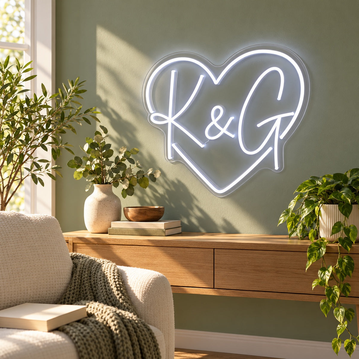 K & G LED Neon Sign - lifestyle view