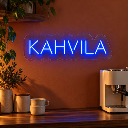 Kahvila LED Neon Sign - advertising view