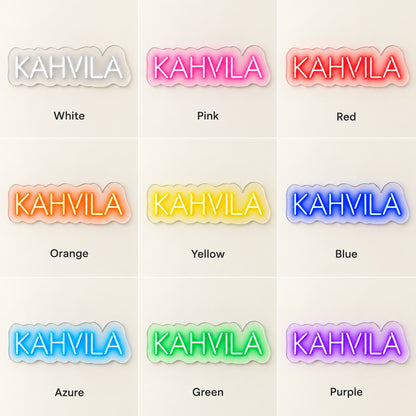 Kahvila LED Neon Sign - nine-color grid