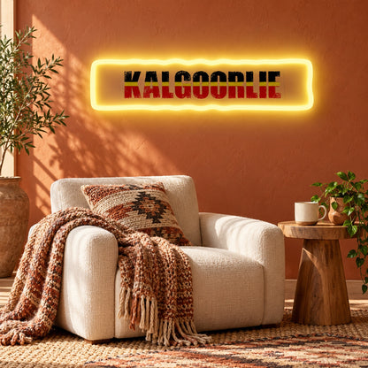 Kalgoorlie LED Neon Sign - lifestyle view
