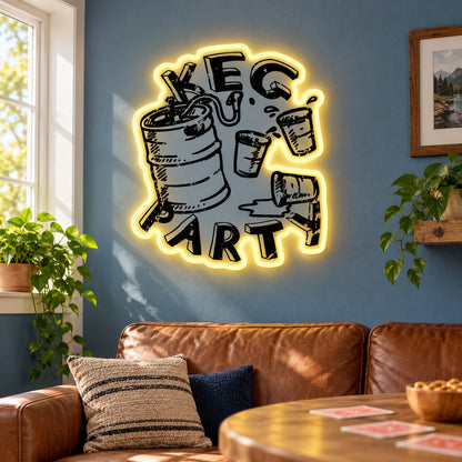 Keg Party LED Neon Sign - lifestyle view