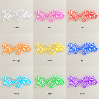 Kev Star LED Neon Sign - nine-color grid