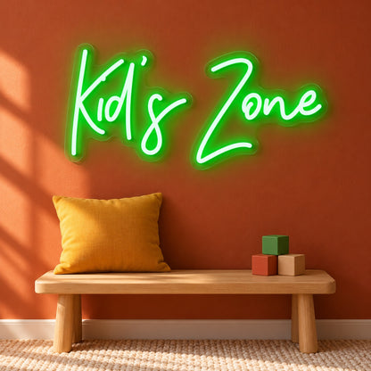 Kid's Zone LED Neon Sign - advertising view