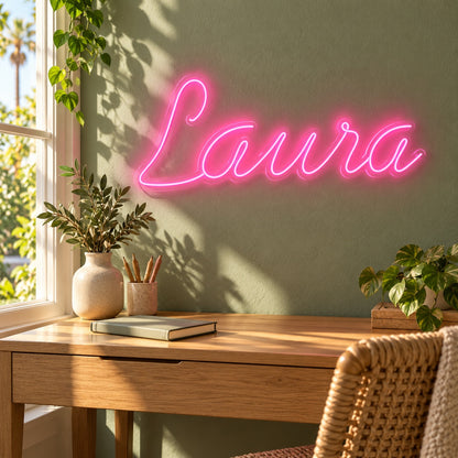 Laura LED Neon Sign - lifestyle view