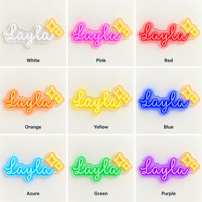 Layla LED Neon Sign - nine-color grid
