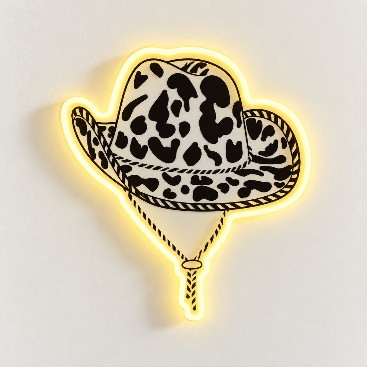 Neon Rope Hat Leopard Print Cowboy Hat LED Neon Sign – Shineneon