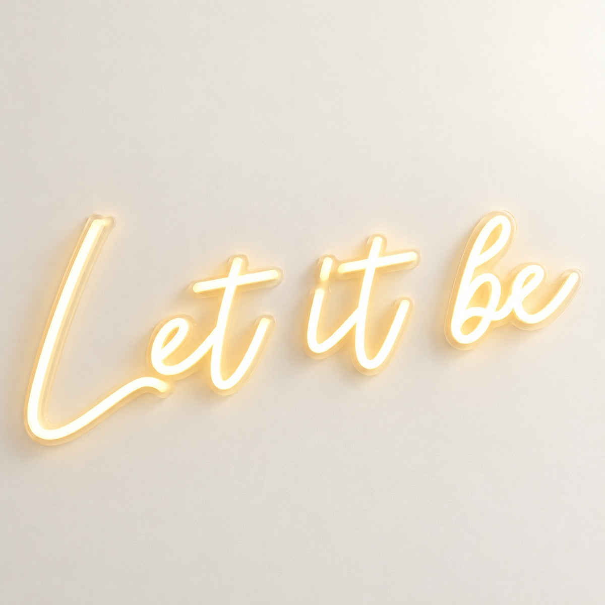 Let It Be LED Neon Sign - natural light view