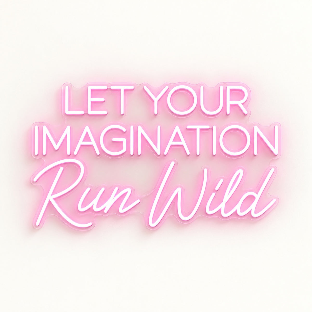 Let Your Imagination Run Wild LED Neon Sign - natural light view
