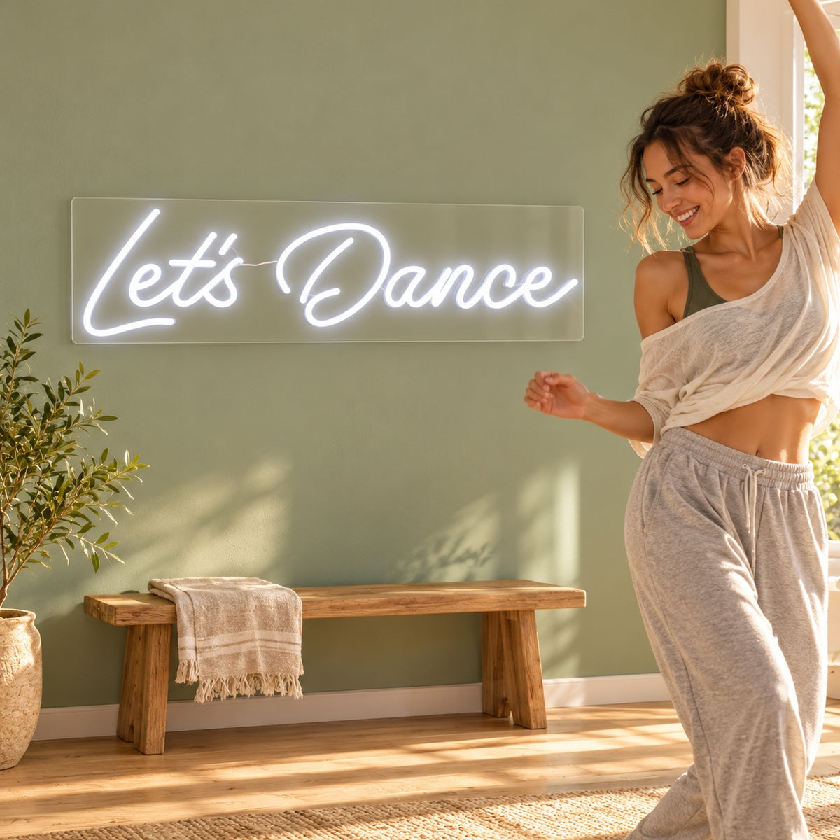 Let's Dance LED Neon Sign - lifestyle view