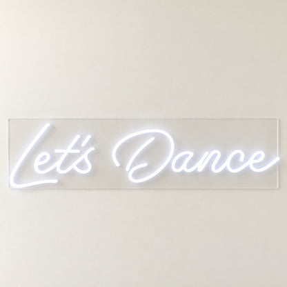 Let's Dance LED Neon Sign - natural light view