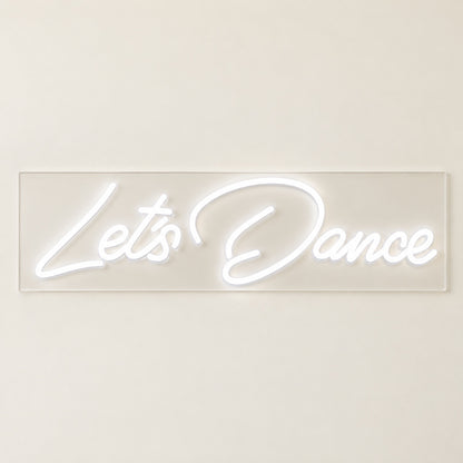 Let's Dance LED Neon Sign - natural light view