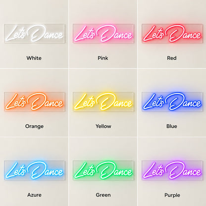 Let's Dance LED Neon Sign - nine-color grid