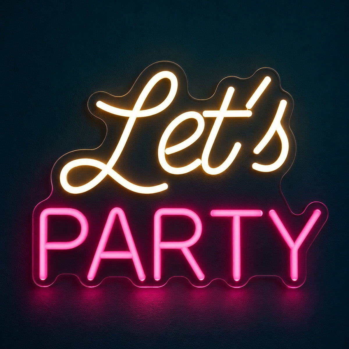 Let's Party LED Neon Sign - product hero