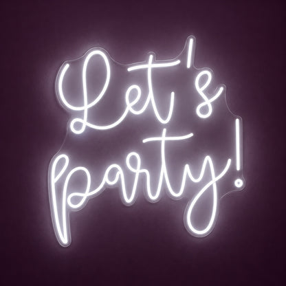 Let's Party! LED Neon Sign - product hero