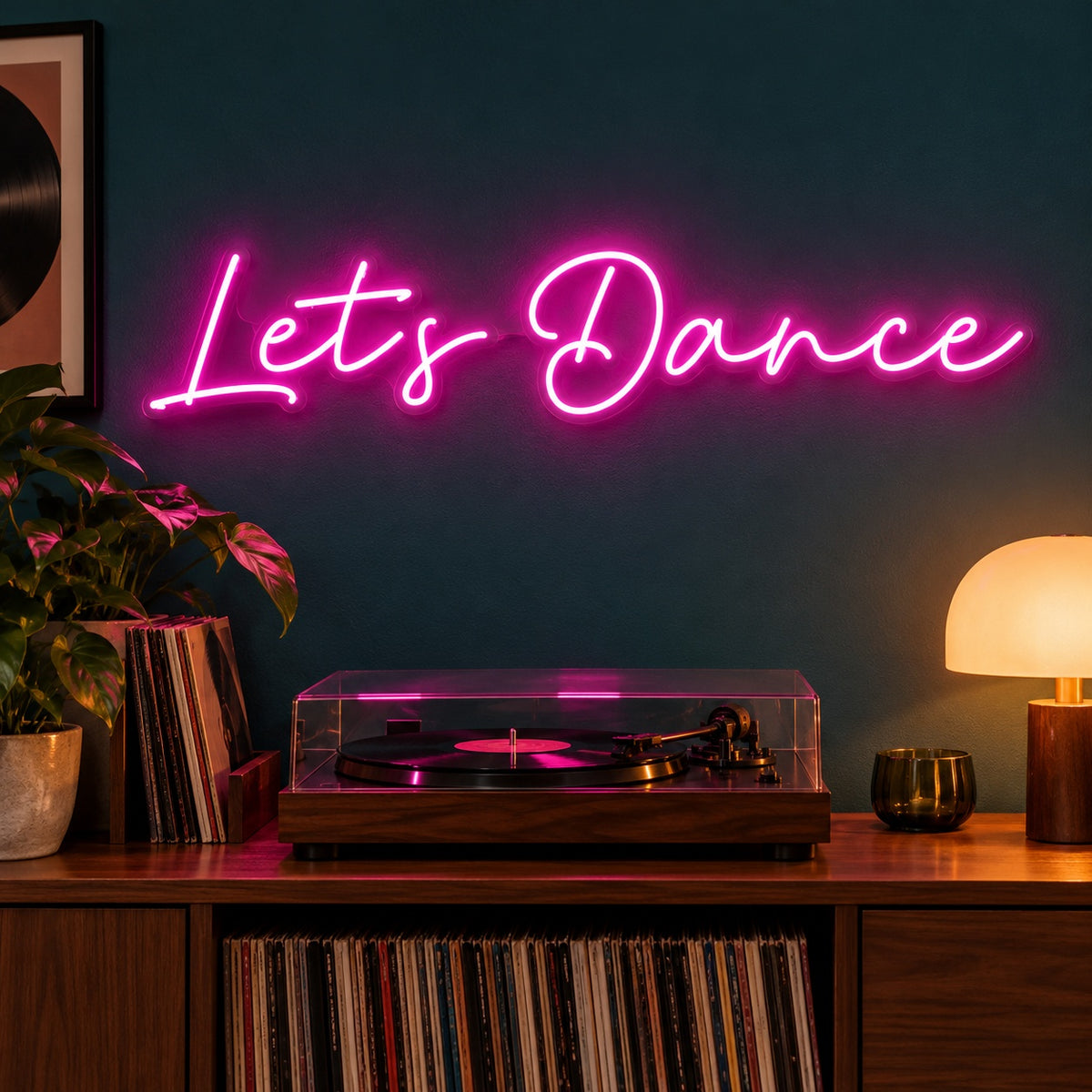 Lets Dance LED Neon Sign - advertising view