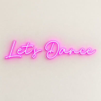 Lets Dance LED Neon Sign - natural light view