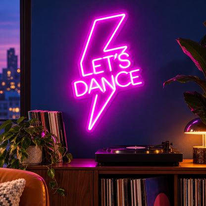 Lets Dance LED Neon Sign - advertising view