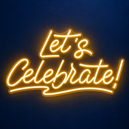 Let’s Celebrate LED Neon Sign - product hero