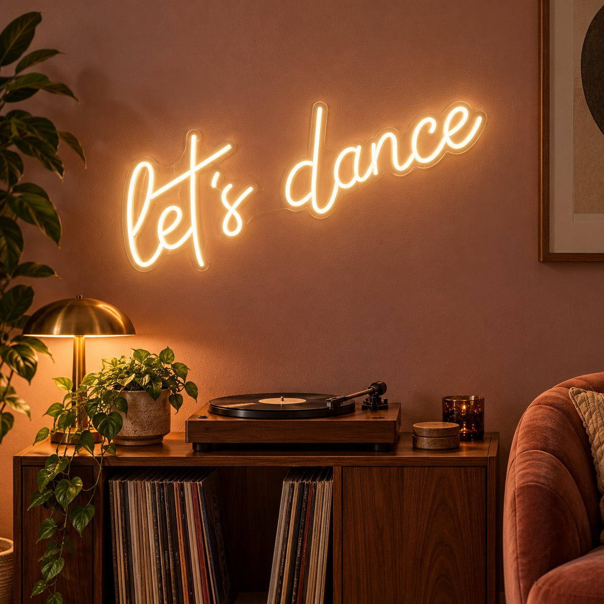Let’s Dance LED Neon Sign - advertising view