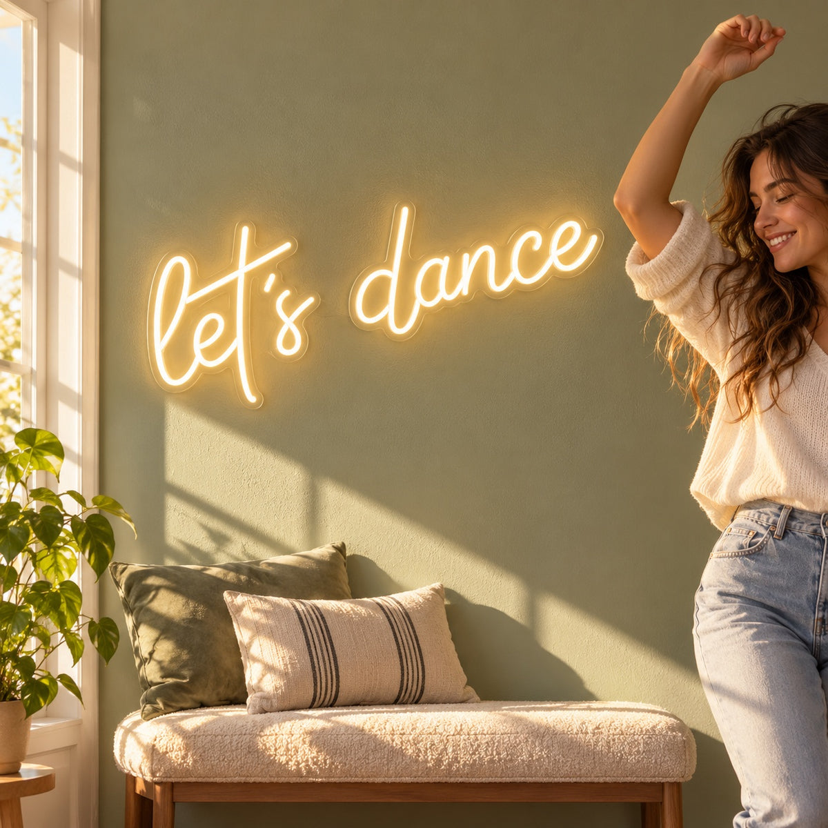 Let’s Dance LED Neon Sign - lifestyle view