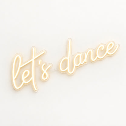 Let’s Dance LED Neon Sign - natural light view