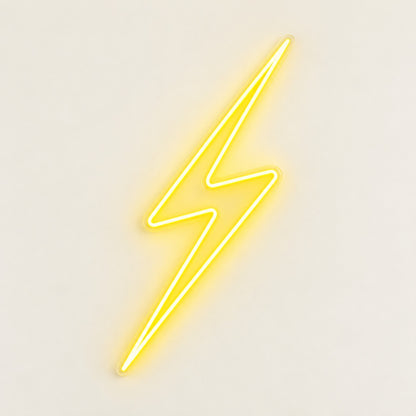 Lightning Bolt LED Neon Sign - natural light view
