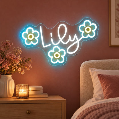 Lily LED Neon Sign - advertising view