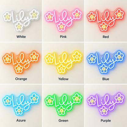 Lily LED Neon Sign - nine-color grid