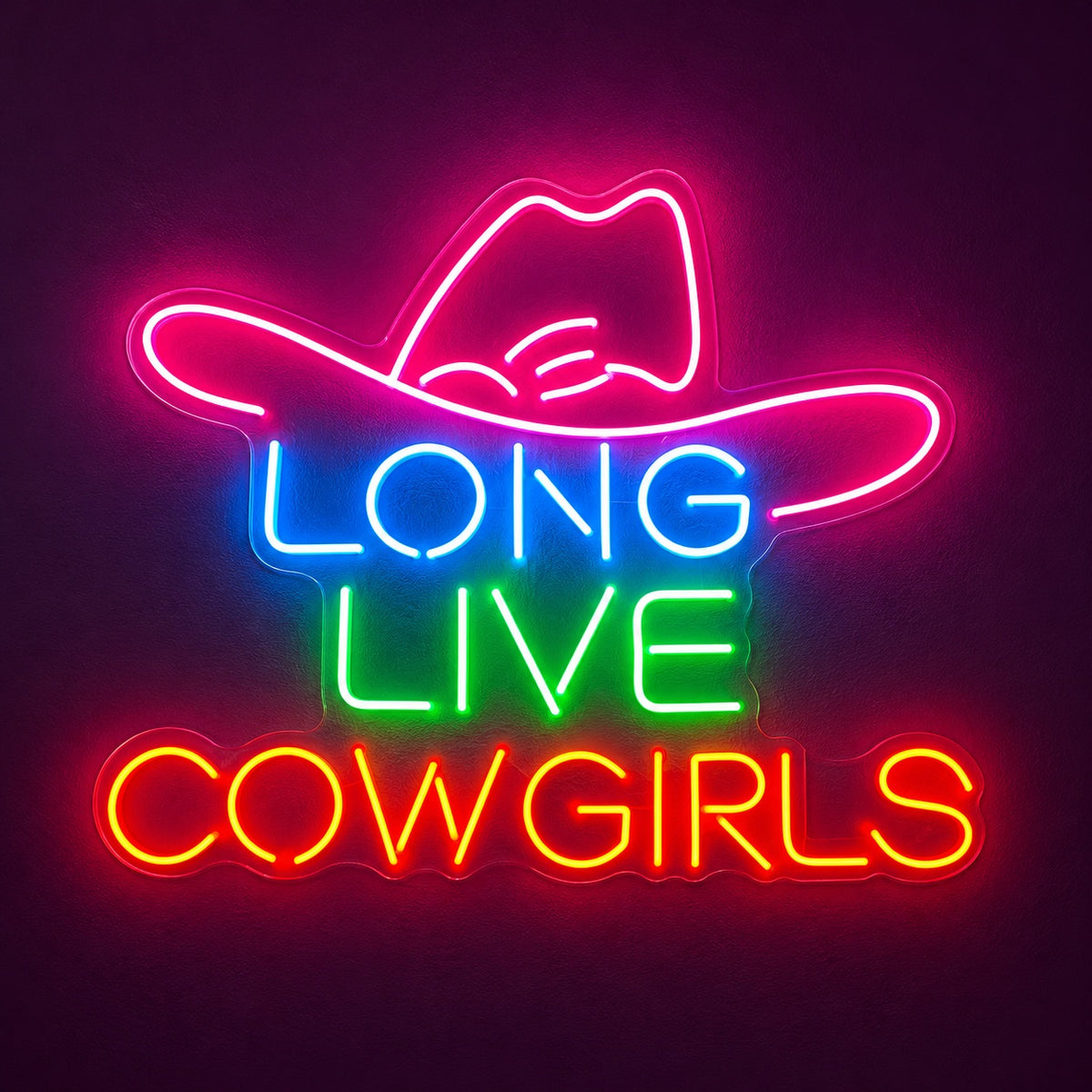 Long Live Cowgirls LED Neon Sign - product hero